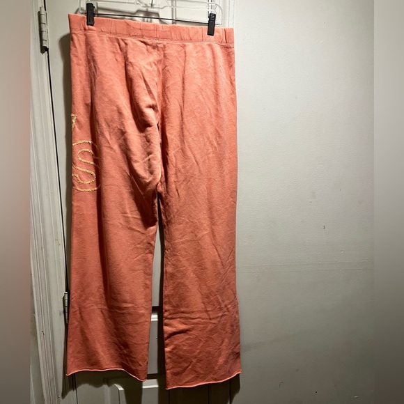 Victoria’s Secret orange boyfriend sweatpants with sequins - Picture 2 of 10